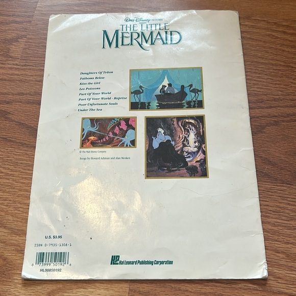 Little Mermaid Original Sheet Music for the Clarinet 1992 - Picture 7 of 7